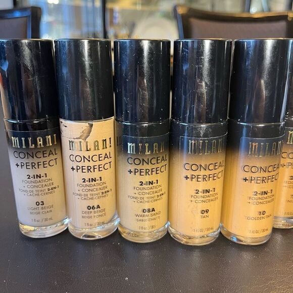 10 Golden Tan Matte Milani Conceal + Perfect 2-in-1 Foundation + Concealer - Picture 3 of 4